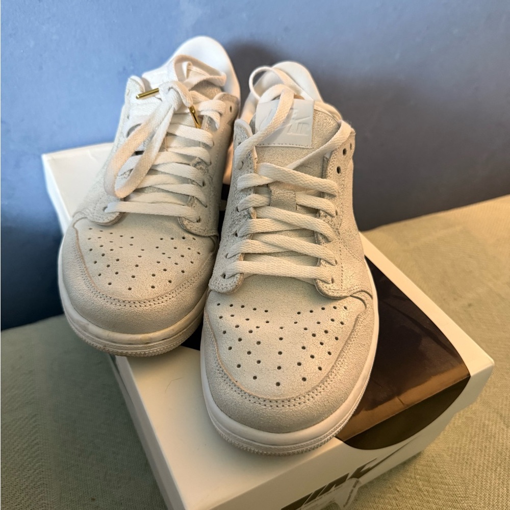 Nike Air Jordan 1 Retro Low NS - White and Metallic Gold